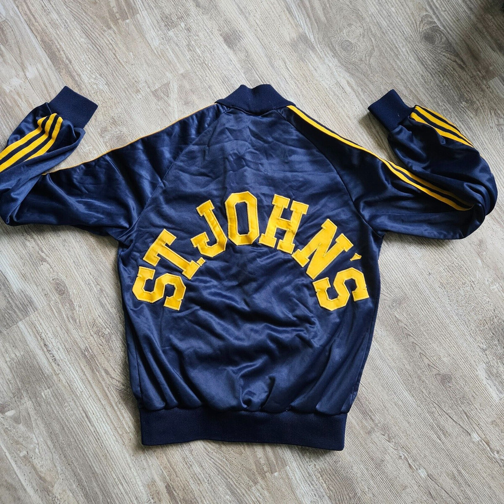 Broderick St Johns Satin Varsity Jacket Bomber Blue Vintage 90s Youth / Ladies M